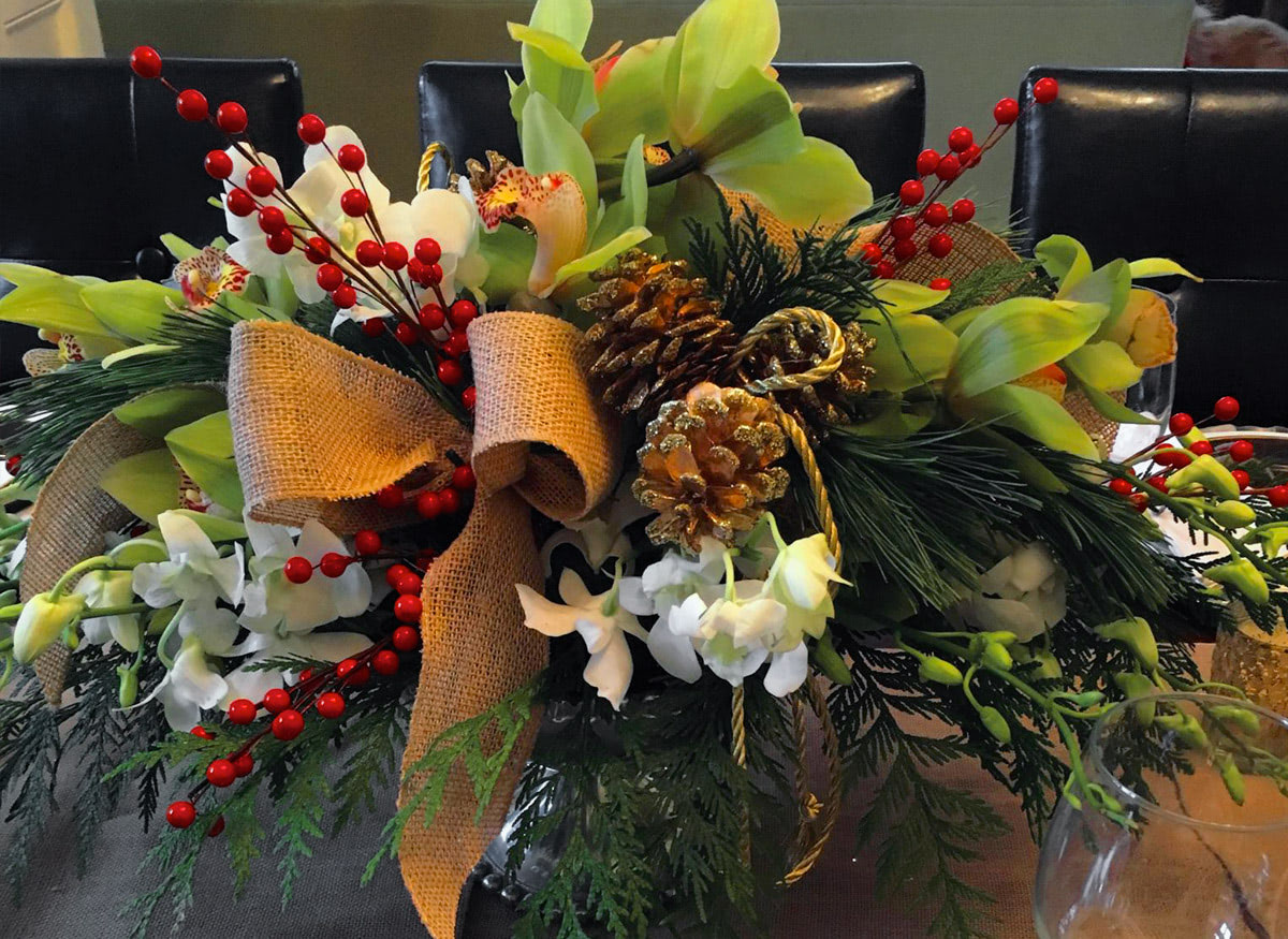 A beautiful autumn-themed arrangement